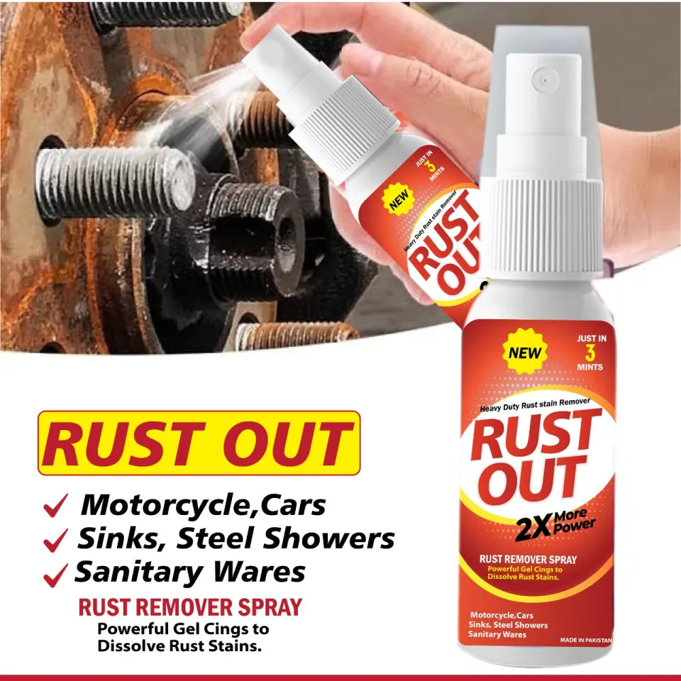 Rust out Rust Remover Spray Anti Rust Spray For All Metals Tools, Hardware Items